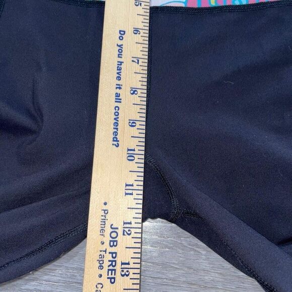 Lilly Pulitzer Vinyasa Fold Over Legging Pants Flare Black Women’s Small Yoga - Picture 7 of 14